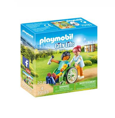 PLAYMOBIL City Life   Patiënt in rolstoel (70193)