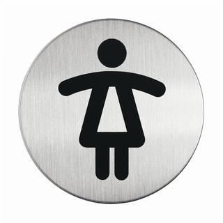 Infobord pictogram Durable 4904 wc dames rond 83mm