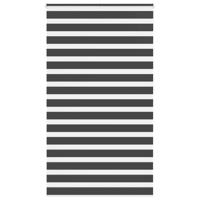 Zebra rolgordijn 125x230 cm stofbreedte 120,9 cm zwart - thumbnail