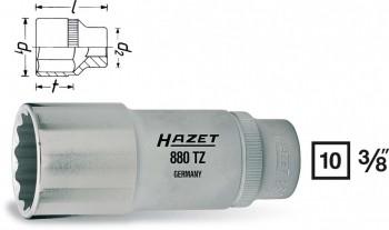 Hazet 880TZ-9 880TZ-9 Dop (zeskant) Dopsleutelinzetstuk 9 mm 3/8 3/8 (10 mm)