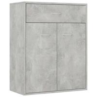 VidaXL Dressoir 60x30x75 cm bewerkt hout betongrijs - thumbnail