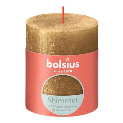Bolsius Stompkaars Shimmer 8x6.8 cm Goud Bolsius Stompkaars Shimmer 8x6.8 cm Goud