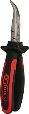 KS Tools 1151018 Platte rondbektang 45° gebogen Gereedschapsstaal 165 mm