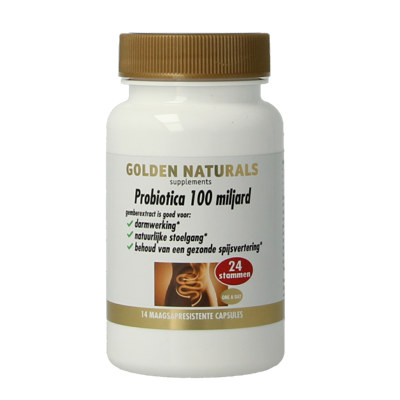 Golden Naturals Probiotica 100 miljard 14 Vegetarische capsules
