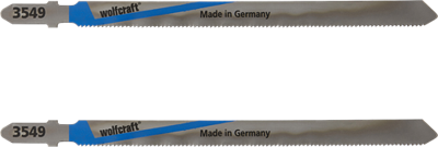 Wolfcraft decoupeerzaagblad | hss | l=130mm | t-schaft | 2 stuks - 3549000