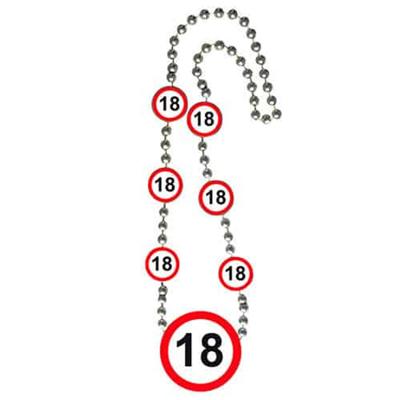 18 Jaar Verkeersbord Ketting