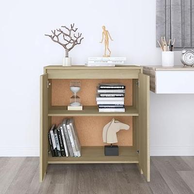 Dressoir 70x41x75 cm bewerkt hout sonoma eikenkleurig