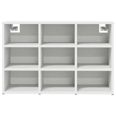 VidaXL Schoenenkast met plank wit 77,5 x 30 x 51 cm bewerkt hout