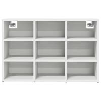 VidaXL Schoenenkast met plank wit 77,5 x 30 x 51 cm bewerkt hout - thumbnail