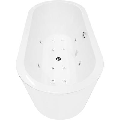 Wiesbaden Libero Vrijstaand Whirlpool Ligbad 170x80cm - Acryl Glans Wit
