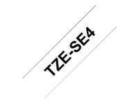 Brother TZe-SE4 Labeltape beveiliging Tapekleur: Wit Tekstkleur: Zwart 18 mm 8 m - thumbnail