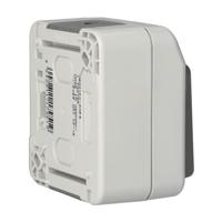 Merten 4074993 AquaStar Compleet Knop spatwaterdicht Lichtgrijs 1 stuks 1 stuk(s) - thumbnail