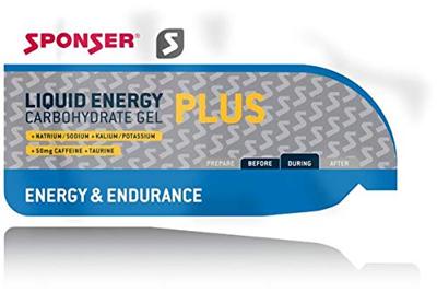 Sponser liquid energy plus gel 40x 35g bags aroma: neutral with caffeine