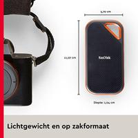 SanDisk Extreme® Pro Portable 2 TB Externe SSD harde schijf (2,5 inch) USB-A 3.2 Gen 2 Zwart, Oranje SDSSDE81-2T00-G25 - thumbnail