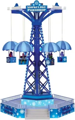 Lemax snowflake paradrop bewegende kermisattractie Carnival 2013