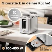 Profi Cook PC-TA 1279 Broodrooster Met broodrekje RVS - thumbnail