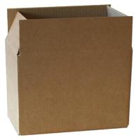 Verzenddoos, enkele golf, 3 mm, bruin, ft 230 x 130 x 160 mm - thumbnail