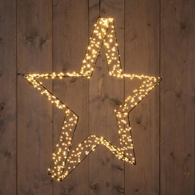 Metal 56 cmx7 cm 3D Star Black With 540Led Classic Warm kerstverlichting Anna's Collection - Annas collection Metal 56 cmx7 cm 3D Star Black With 540Led Classic Warm kerstverlichting Anna's Collection - Annas collection