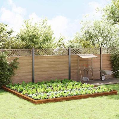 VidaXL Slakkenhekken 20 pcs roestig cortenstaal