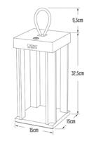 KonstSmide Zwarte tafellampCannes - 7819-750 - thumbnail