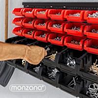 Wandpaneel met 30 opbergboxen - thumbnail