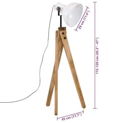 VidaXL Vloerlamp 25 w e27 45x45x120 cm wit VidaXL Vloerlamp 25 w e27 45x45x120 cm wit
