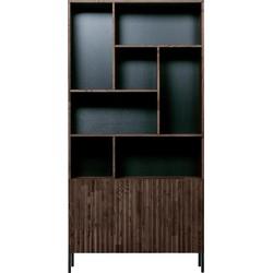 Hoge kast Gravure korpus Bruin en deuren bruin Hoge kast Gravure korpus Bruin en deuren bruin