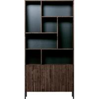 Hoge kast Gravure korpus Bruin en deuren bruin - thumbnail