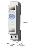 Finder Thermostaat voor schakelkastverwarming 7T.81.0.000.2303 250 V/AC 1x NO (l x b x h) 88.8 x 17.5 x 47.8 mm 1 stuk(s) - thumbnail