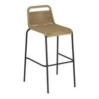 Kave Home Outdoor Barkruk 'Lambton' kleur Beige (zithoogte 74cm) - thumbnail