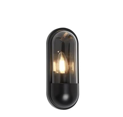 Searchlight Strakke buitenlampCapsule zwart - 61123BK