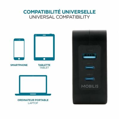 Oplader voor Tablet Mobilis 001365 Zwart 100 W