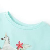 Kindershirt met korte mouwen 104 lichtzeeblauw - thumbnail