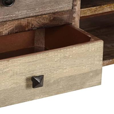 Tv-meubel 118x30x40 cm massief mangohout