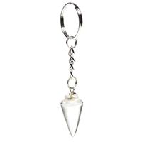 Edelsteen Sleutelhanger Bergkristal Pendel - thumbnail