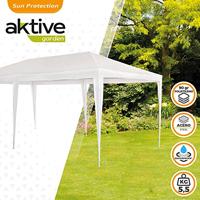 Tuinhuisje Aktive 300 x 255 x 600 cm Metaal Wit Plastic - thumbnail