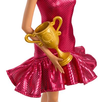 Barbie - Ballroomdanserespop en accessoires - Brunette met trofee - Barbie - JFR09