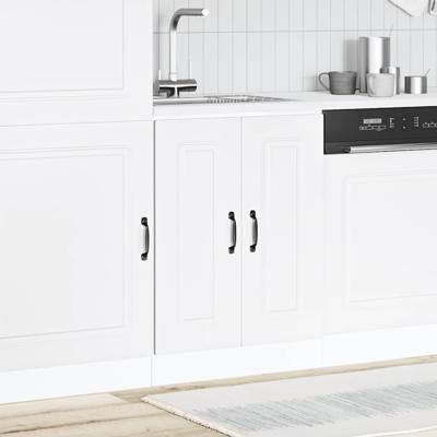 Keukenkast Kalmar bewerkt hout gerookt eikenkleurig