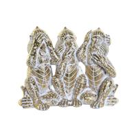 Decoratieve figuren DKD Home Decor Gouden Tropisch Overalls Decapé 21 x 11 x 16,2 cm - thumbnail