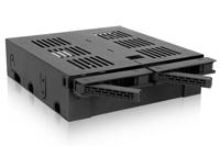 Icy Dock MB322SP-B 2x2,5 SATA mobile rack+3,5 SATA voor externe 5,25 - thumbnail
