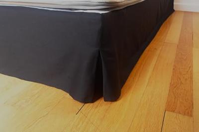 Boxspringhoes - HOME LINGE PASSION - 160 x 200 cm + 30 cm - Zwart