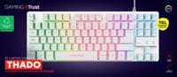 Gaming Keyboard Trust GXT 833W Wit Qwerty Spaans QWERTY - thumbnail