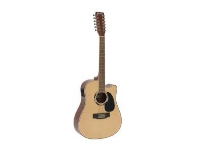 DIMAVERY DR-612 Western Guitar 12 string, nature