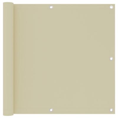 VidaXL Balkonscherm 90x300 cm oxford stof crème VidaXL Balkonscherm 90x300 cm oxford stof crème