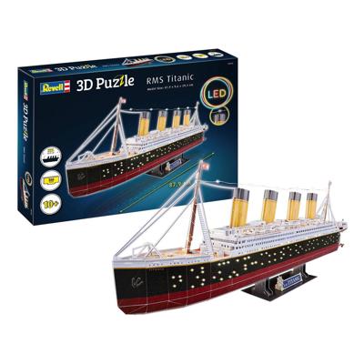 Revell 3d puzzel bouwpakket - rms titanic led edition 266st.