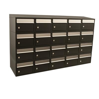 Stoer! Brickset 5-Breed, 4-Hoog Met Dak Zwart - 40215070_5x4d