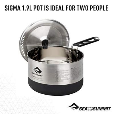 Sea to summit Sigma Pot 1,9L Pan Grijs 1,9L Sea to summit Sigma Pot 1,9L Pan Grijs 1,9L