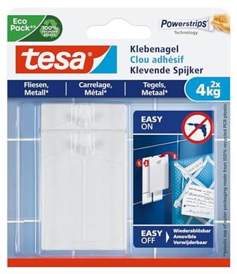 tesa 77766 Klevende spijkers Wit Inhoud: 2 stuk(s) tesa 77766 Klevende spijkers Wit Inhoud: 2 stuk(s)