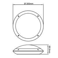 Brilliant Led plafonnièreMedway Ø 31cm wit - G96053/05 - thumbnail