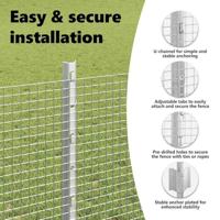 VidaXL Hek met paal zilver 1 x 10 m staal - thumbnail